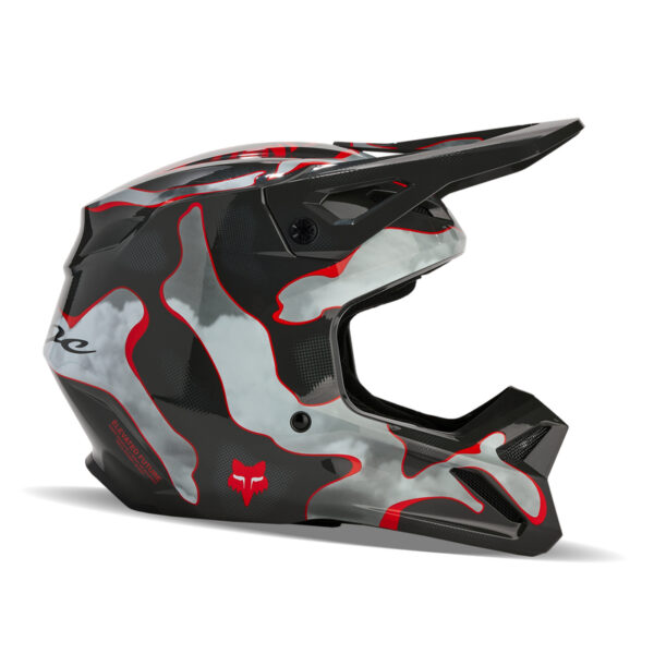Kask FOX V1 ATLAS GREY/RED - obrazek 2