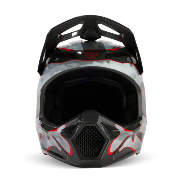 Kask FOX V1 ATLAS GREY/RED - obrazek 4