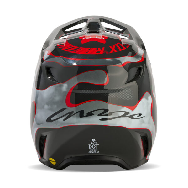 Kask FOX V1 ATLAS GREY/RED - obrazek 5
