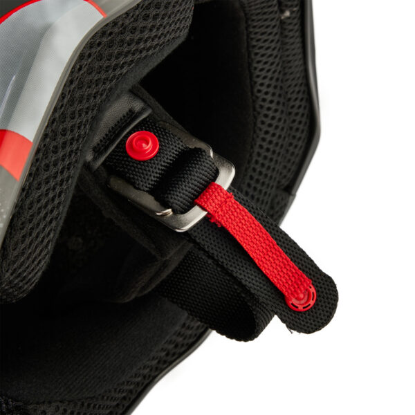 Kask FOX V1 ATLAS GREY/RED - obrazek 6