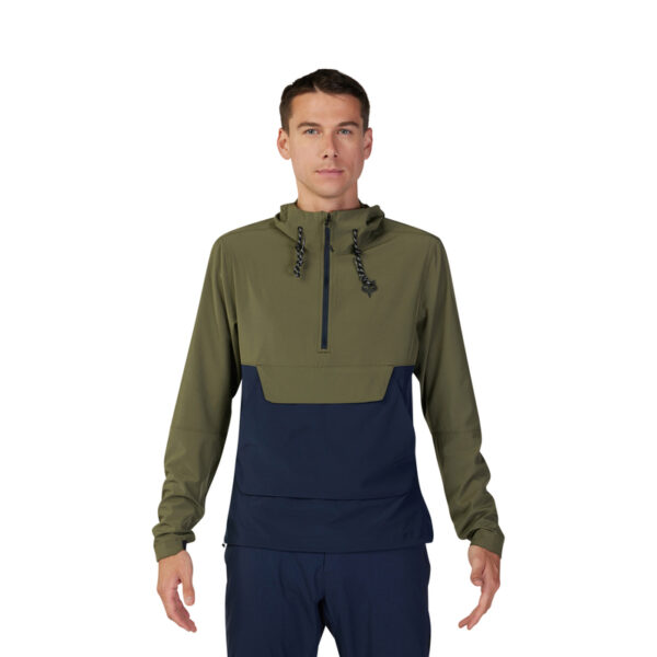 Kurtka przeciwdeszczowa FOX RANGER WIND PULLOVER OLIVE GREEN - obrazek 2