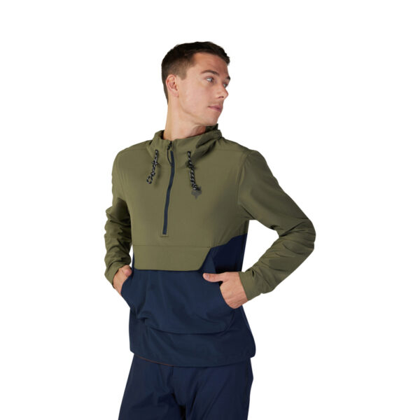 Kurtka przeciwdeszczowa FOX RANGER WIND PULLOVER OLIVE GREEN - obrazek 4