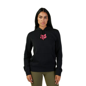 Bluza z kapturem FOX LADY HEAD BLACK/PINK
