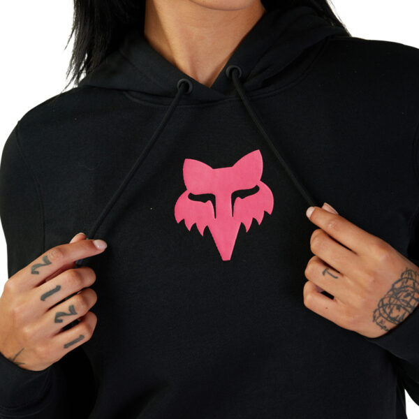 Bluza z kapturem FOX LADY HEAD BLACK/PINK - obrazek 2