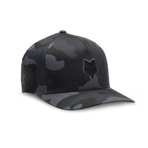 Czapka z daszkiem FOX HEAD FLEXFIT BLACK CAMO