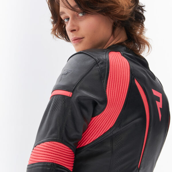 Kurtka skórzana REBELHORN REBEL LADY PINK/BLACK - obrazek 9