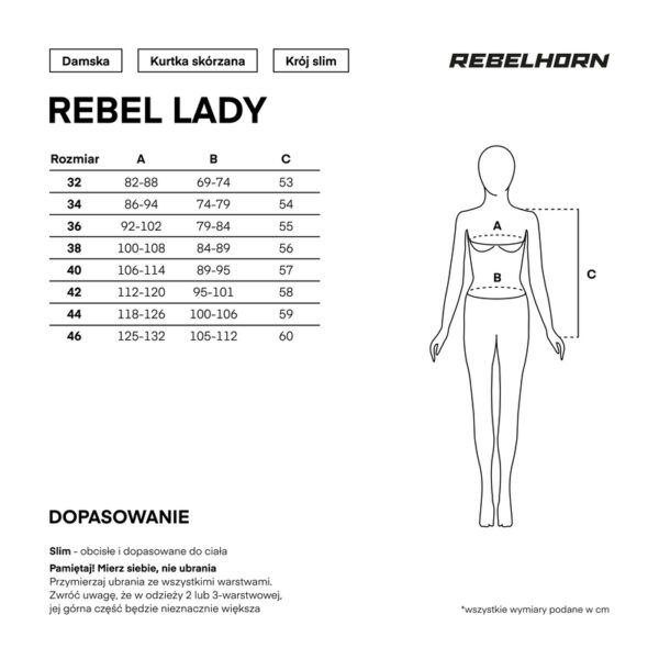 Kurtka skórzana REBELHORN REBEL LADY PINK/BLACK - obrazek 14