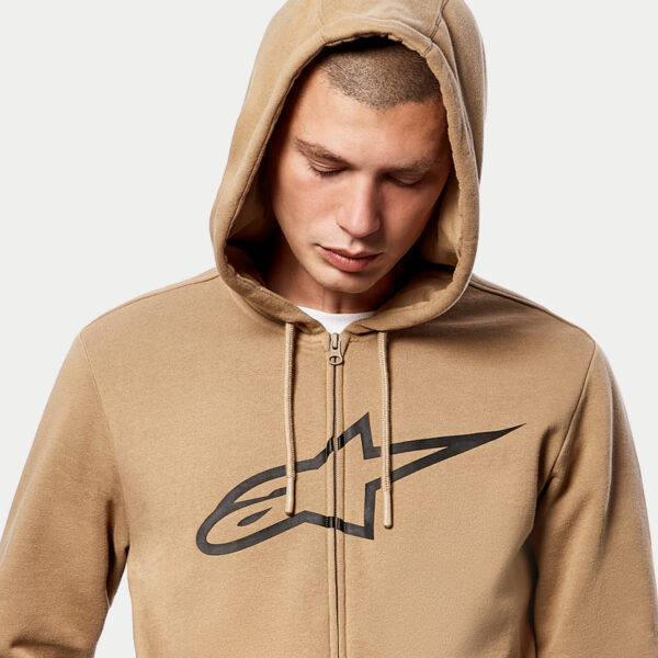 Bluza z kapturem na zamek ALPINESTARS AGELESS II SAND/BLACK - obrazek 3
