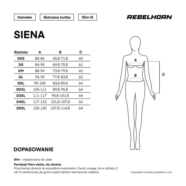 Kurtka skórzana REBELHORN SIENA LADY BLACK - obrazek 10