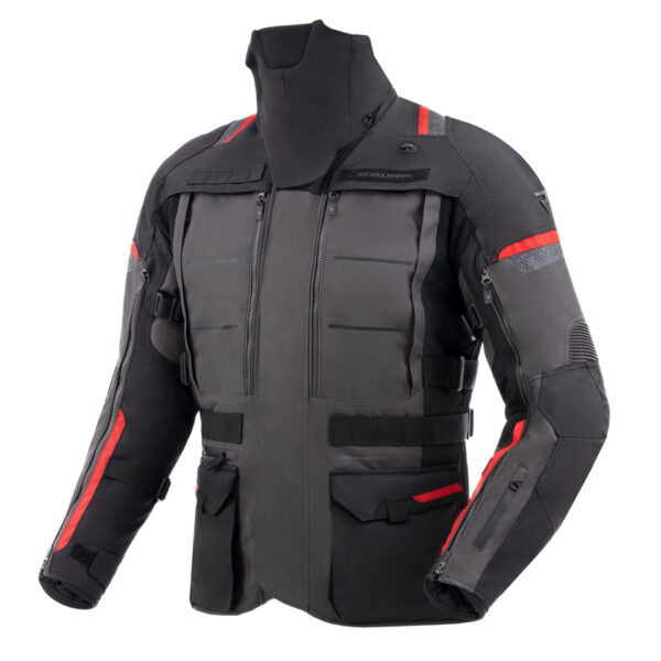 Kurtka tekstylna REBELHORN CUBBY V BLACK/ANTHRACITE/RED