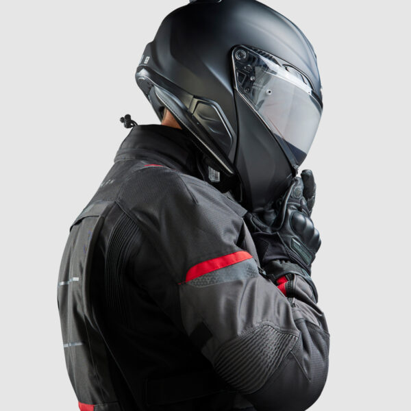 Kurtka tekstylna REBELHORN CUBBY V BLACK/ANTHRACITE/RED - obrazek 5