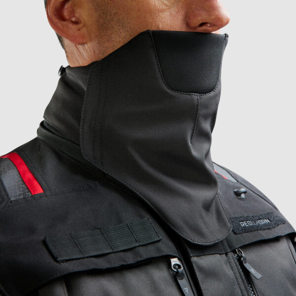 Kurtka tekstylna REBELHORN CUBBY V BLACK/ANTHRACITE/RED - obrazek 7
