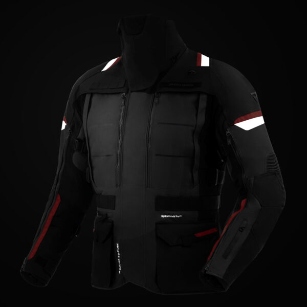 Kurtka tekstylna REBELHORN CUBBY V BLACK/ANTHRACITE/RED - obrazek 14