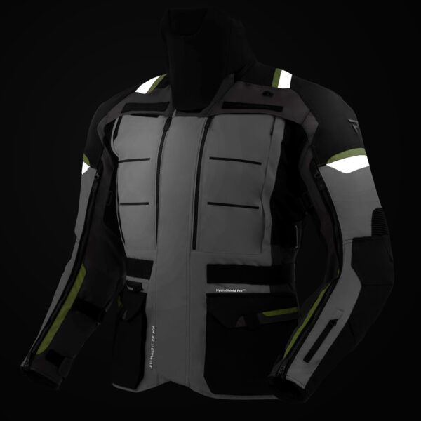 Kurtka tekstylna REBELHORN CUBBY V BLACK/GREY/FLUO YELLOW - obrazek 14