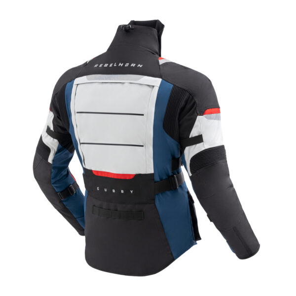 Kurtka tekstylna REBELHORN CUBBY V BLUE/GREY/RED - obrazek 2