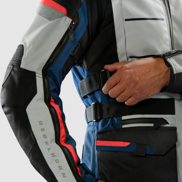 Kurtka tekstylna REBELHORN CUBBY V BLUE/GREY/RED - obrazek 9