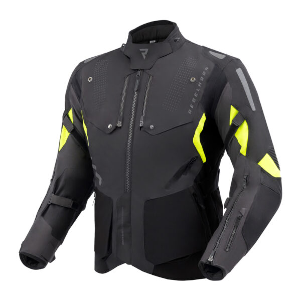 Kurtka tekstylna REBELHORN HIKER IV BLACK/ANTHRACITE/FLUO YELLOW