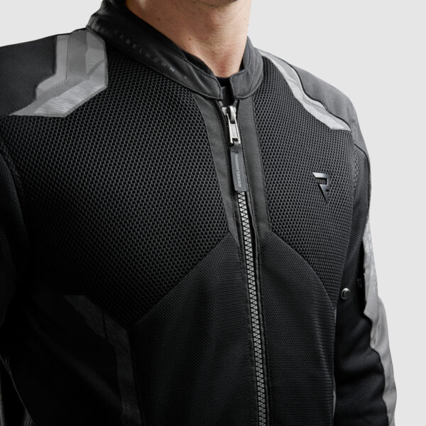Kurtka tekstylna REBELHORN JAX BLACK/GREY - obrazek 4