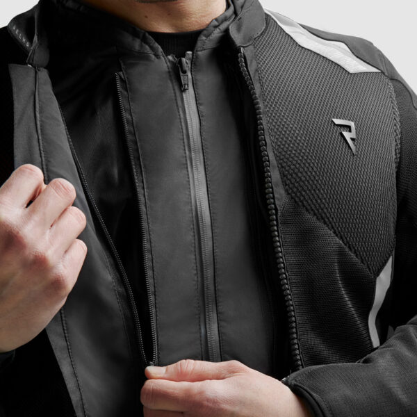 Kurtka tekstylna REBELHORN JAX BLACK/GREY - obrazek 6