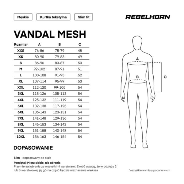 Kurtka tekstylna REBELHORN VANDAL MESH BLACK - obrazek 13