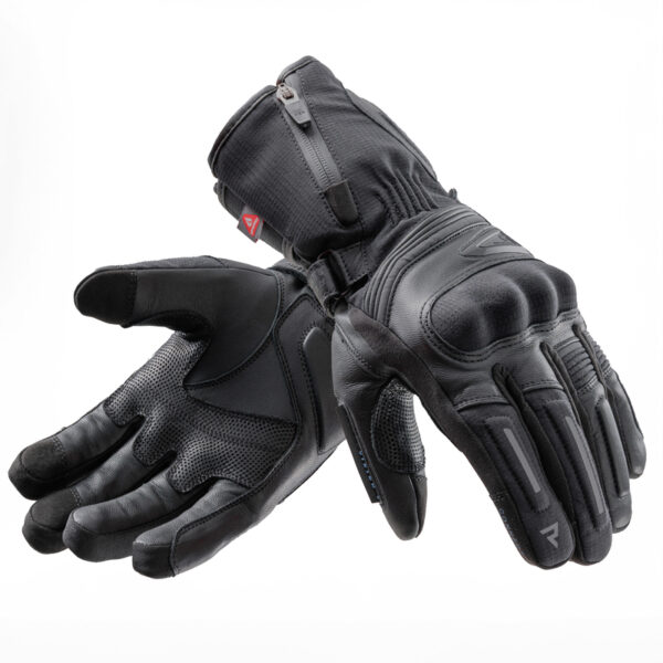 Rękawice skórzano-tekstylne REBELHORN SUMMIT WINTER WP BLACK