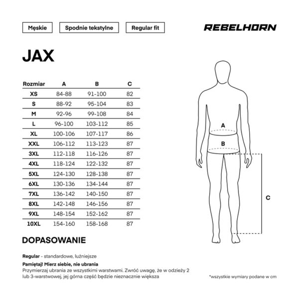 Spodnie tekstylne REBELHORN JAX BLACK - obrazek 12