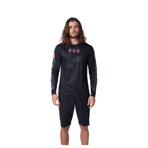 Koszulka rowerowa z długim rękawem FOX RANGER TAUNT BLACK - obrazek 3