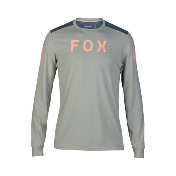 Koszulka rowerowa z długim rękawem FOX RANGER DR AVIATION GREY VINTAGE