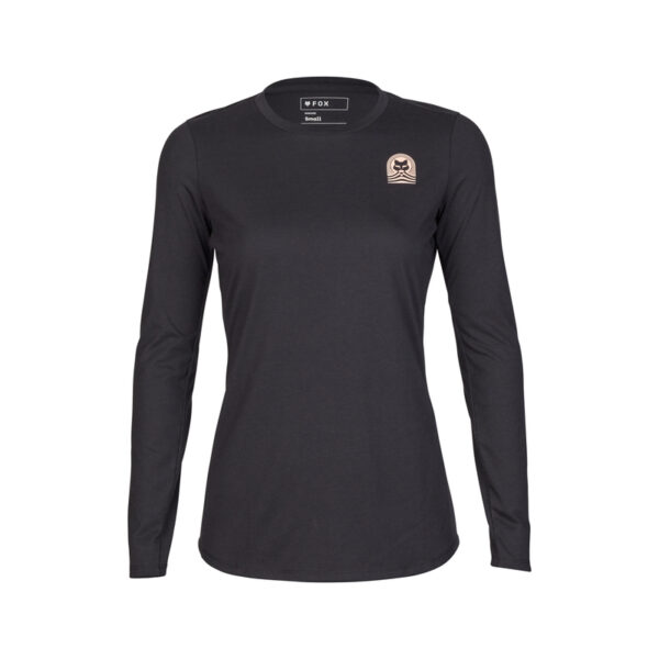 Koszulka rowerowa z długim rękawem FOX LADY RANGER DR BLACK