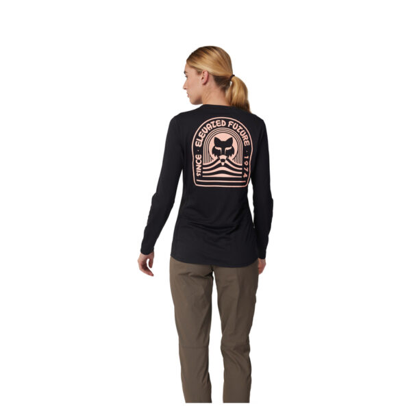 Koszulka rowerowa z długim rękawem FOX LADY RANGER DR BLACK - obrazek 4