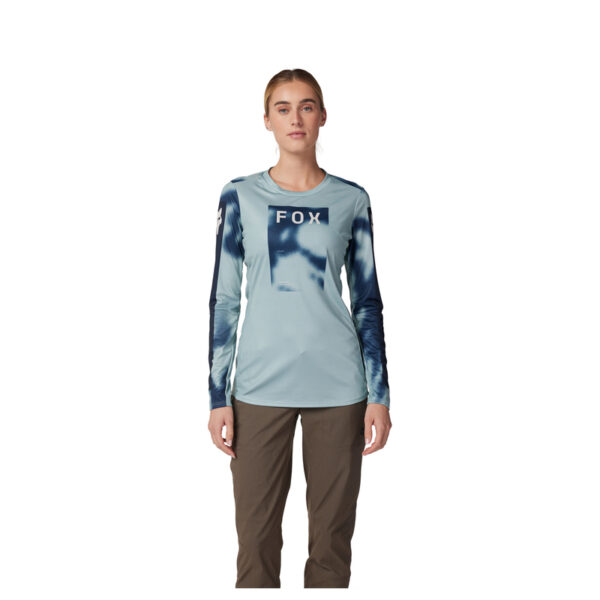 Koszulka rowerowa z długim rękawem FOX LADY RANGER TAUNT GUNMETAL - obrazek 3