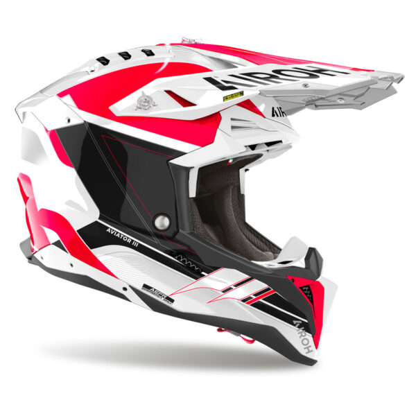 Kask AIROH AVIATOR 3 SABER RED GLOSS - obrazek 2
