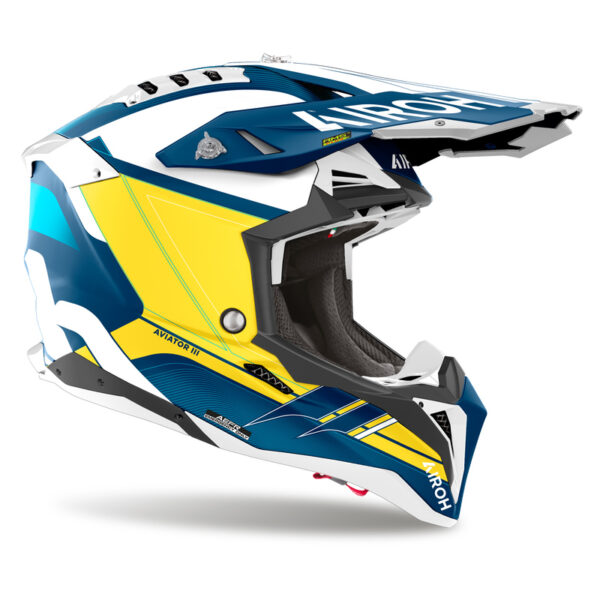 Kask AIROH AVIATOR 3 SABER BLUE MATT - obrazek 2