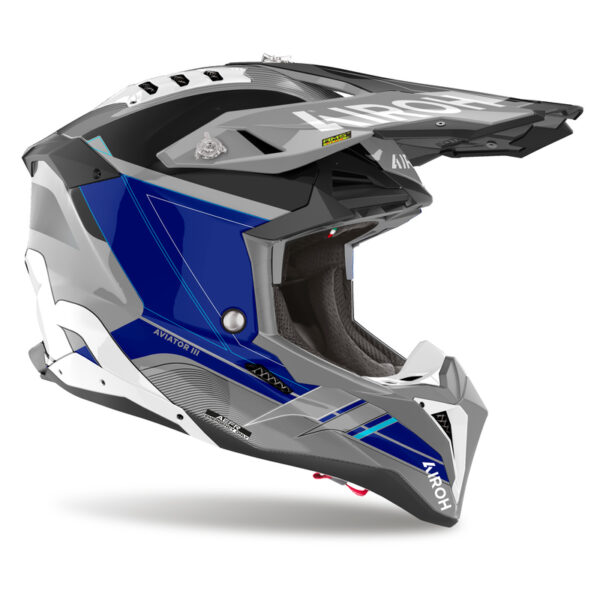 Kask AIROH AVIATOR 3 SABER BLUE GLOSS - obrazek 2