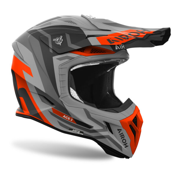 Kask AIROH AVIATOR ACE 2 GROUND ORANGE MATT - obrazek 2
