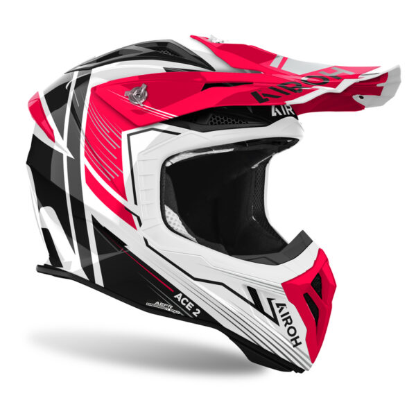 Kask AIROH AVIATOR ACE 2 ENGINE RED GLOSSS - obrazek 2