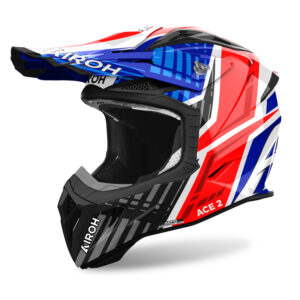 Kask AIROH AVIATOR ACE 2 PROUD BLUE/RED GLOSS