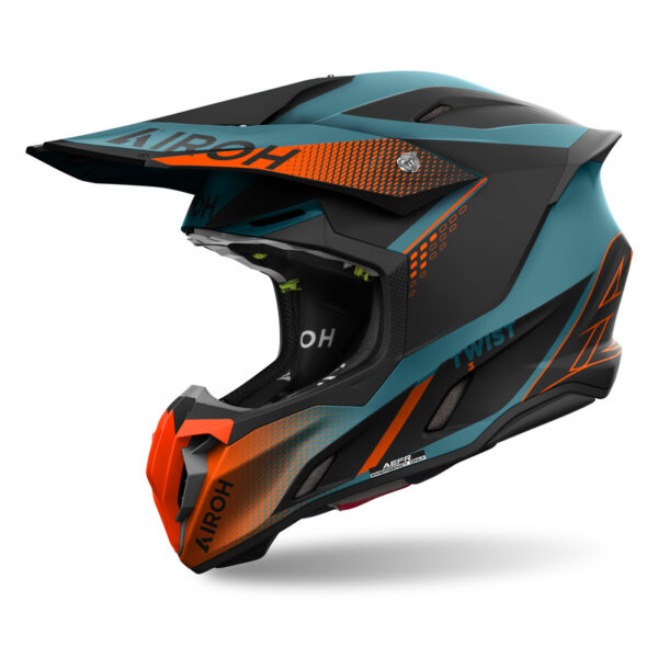 Kask AIROH TWIST 3 SHARD ORANGE MATT