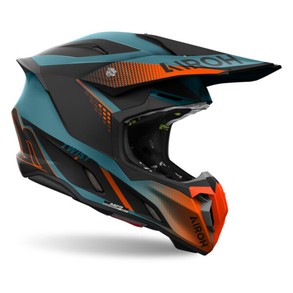 Kask AIROH TWIST 3 SHARD ORANGE MATT - obrazek 2