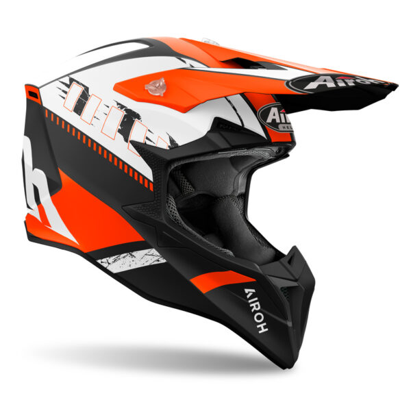 Kask AIROH WRAAAP FEEL ORANGE MATT - obrazek 2