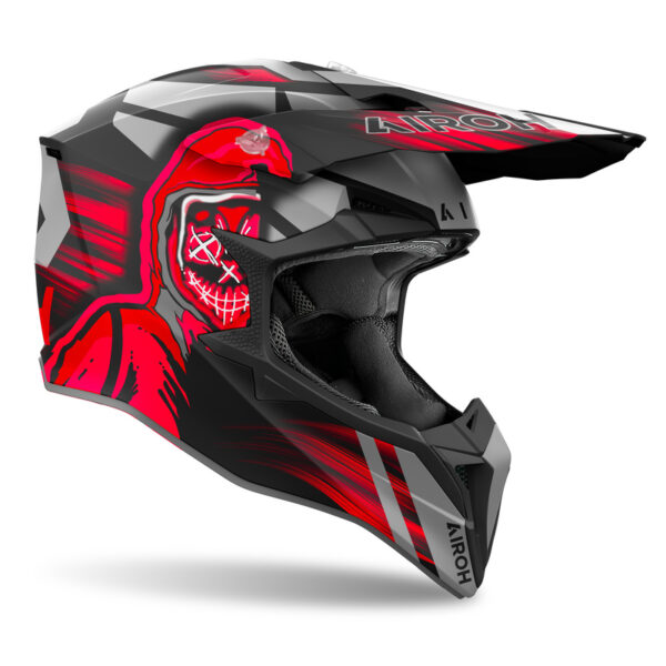Kask AIROH WRAAAP CYBER RED MATT - obrazek 2