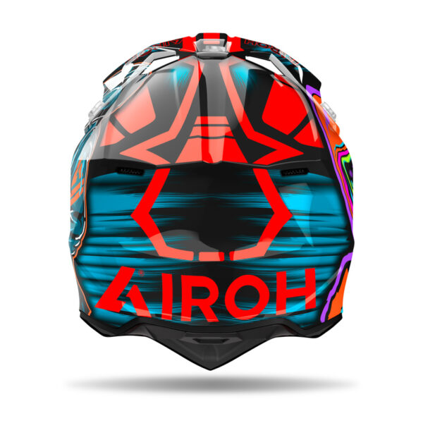 Kask AIROH WRAAAP CYBER ORANGE GLOSS - obrazek 3