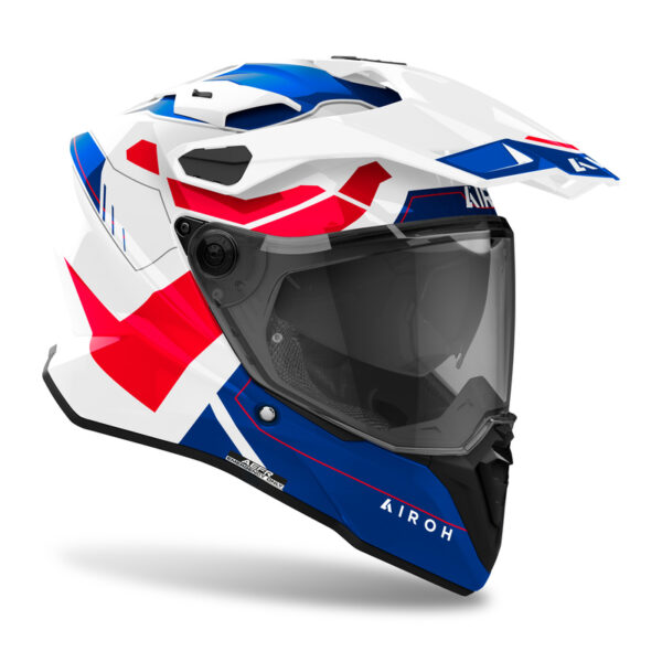Kask AIROH COMMANDER 2 REVEAL BLUE/RED GLOSS - obrazek 2