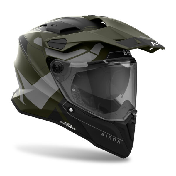 Kask AIROH COMMANDER 2 REVEAL MILITARY GREEN MATT - obrazek 2