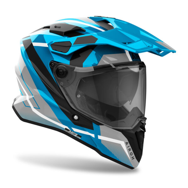 Kask AIROH COMMANDER 2 MAVICK CERULEAN BLUE GLOSS - obrazek 2