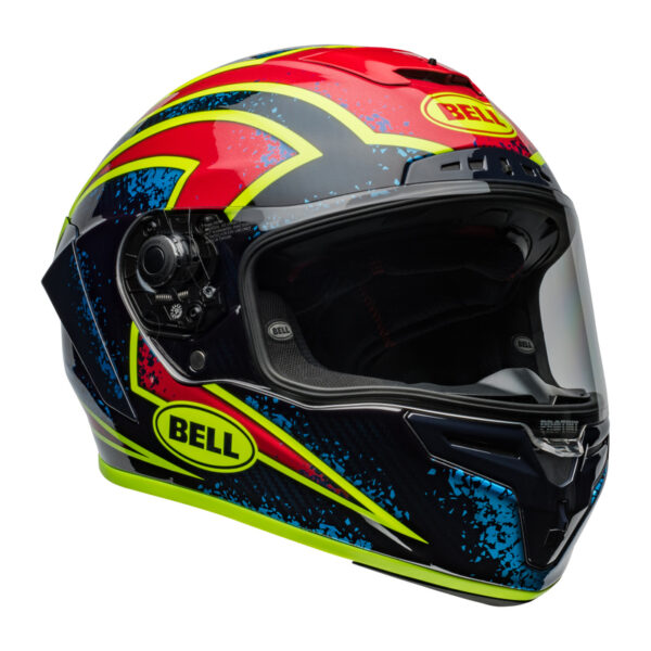 Kask BELL RACE STAR ECE6 DLX XENON BLUE/RETINA