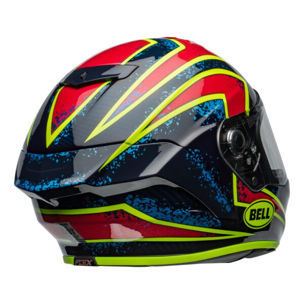 Kask BELL RACE STAR ECE6 DLX XENON BLUE/RETINA - obrazek 4