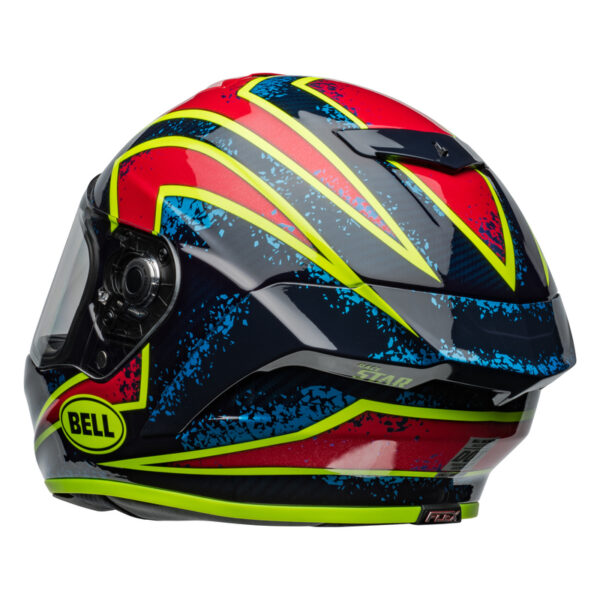 Kask BELL RACE STAR ECE6 DLX XENON BLUE/RETINA - obrazek 5