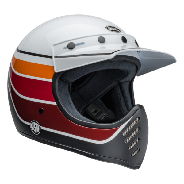 Kask BELL MOTO-3 ECE6 RSD SDL BLACK SATIN/GLOSS WHITE/BLACK - obrazek 4