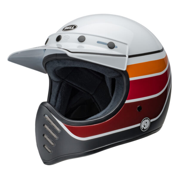 Kask BELL MOTO-3 ECE6 RSD SDL BLACK SATIN/GLOSS WHITE/BLACK - obrazek 5